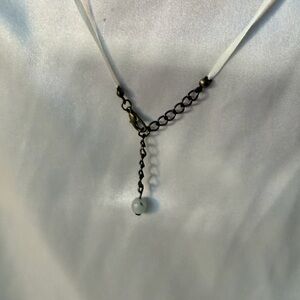 Hand Crafted Black and White Beaded Necklace